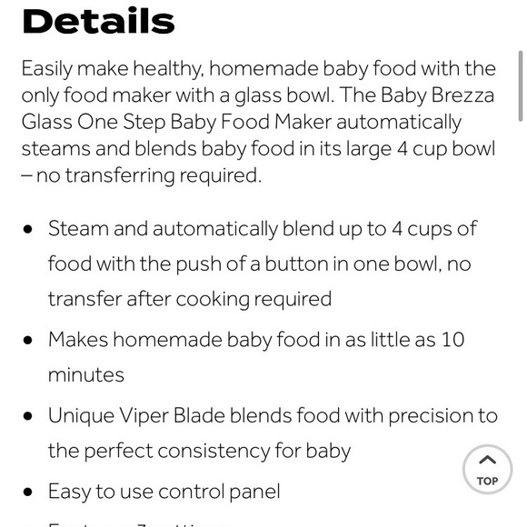 Baby Brezza Glass One Step Baby Food Maker - Picture 7 of 11